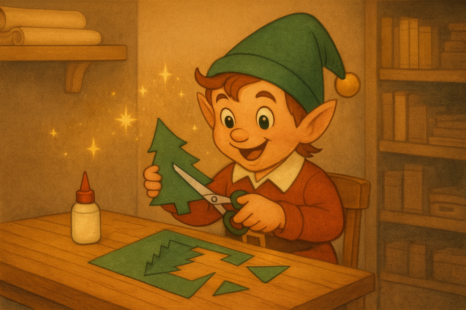 Fabriquer un Sapin Magique en Papier