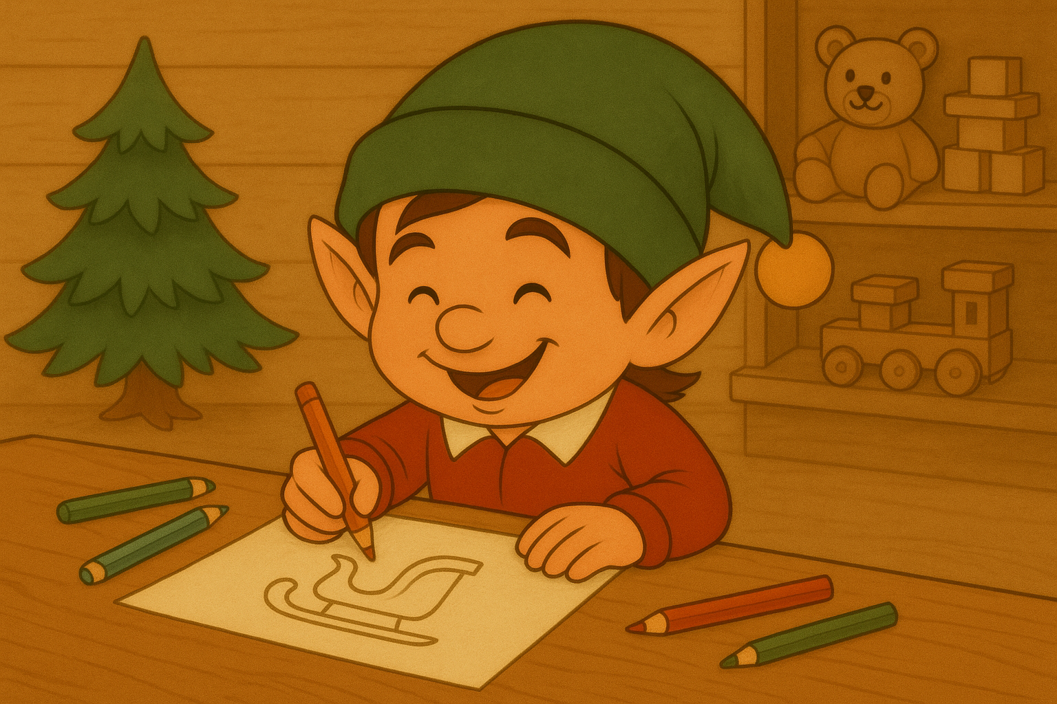 Le dessin inachevé du lutin farceur
