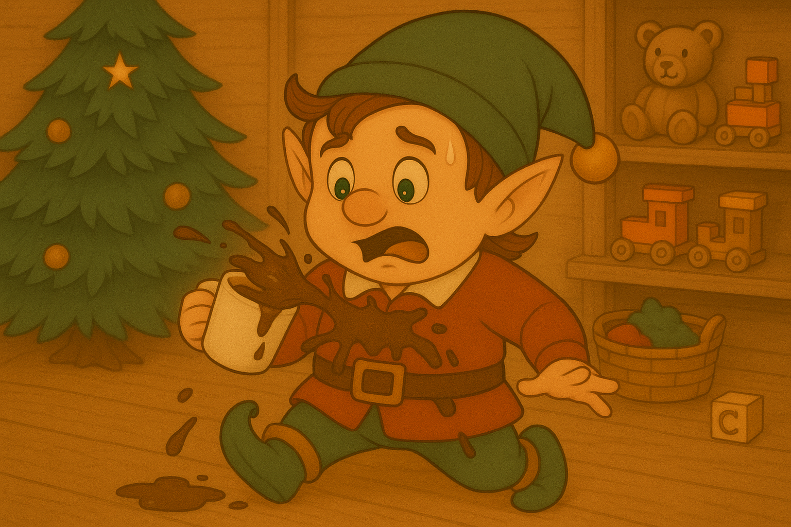 Le chocolat chaud renversé