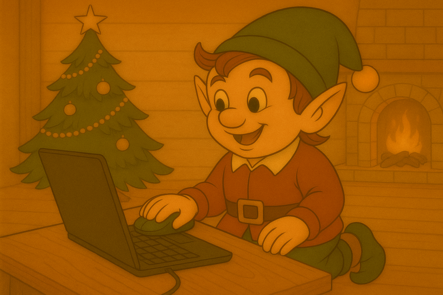 Le lutin en télétravail