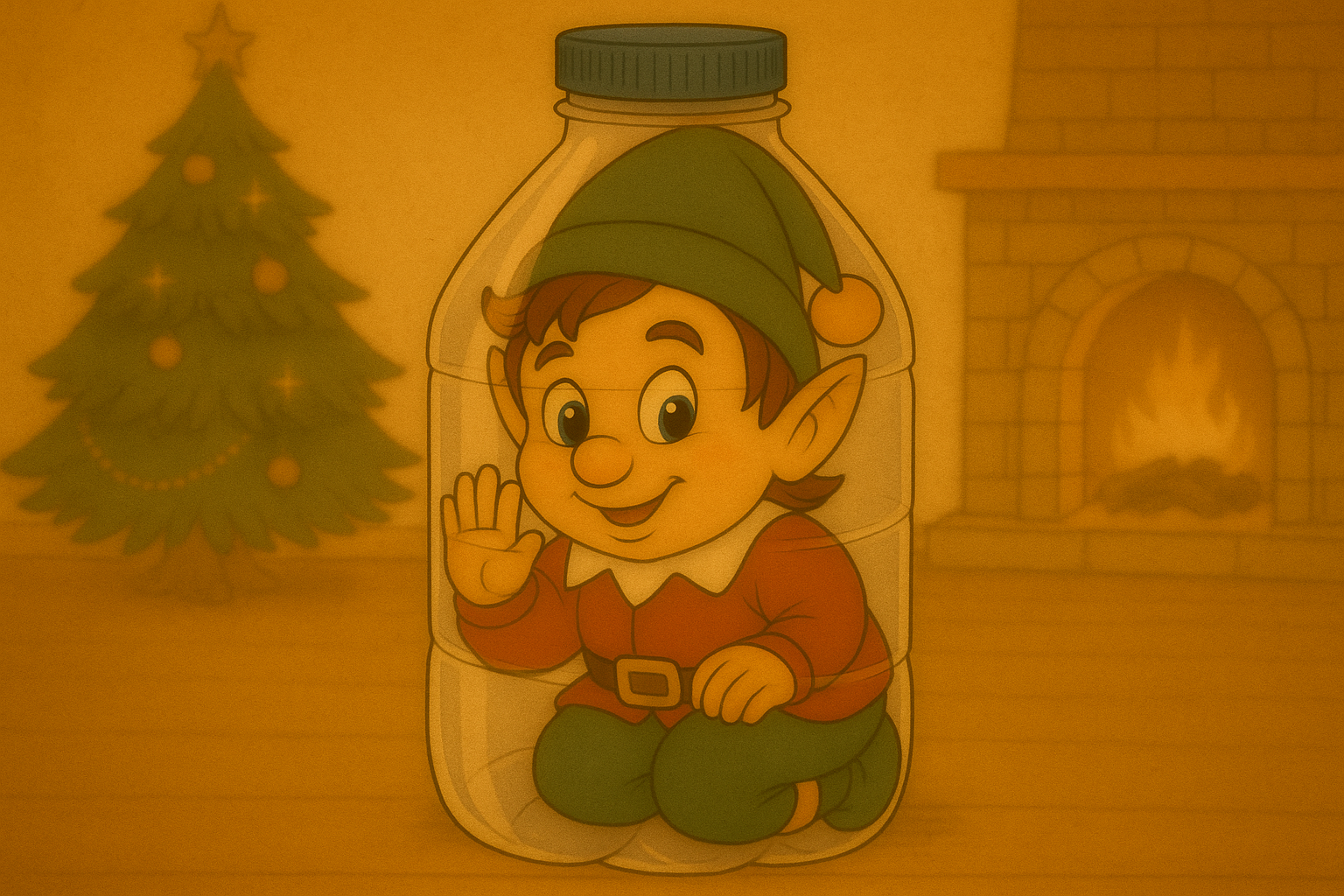 La bouteille magique du lutin farceur